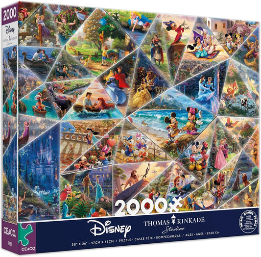 Ceaco - Thomas Kinkade - Disney Collage - Rompecabezas de 2000 piez...