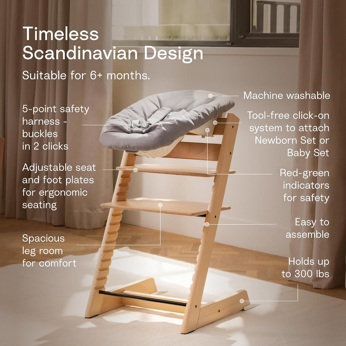 Stokke Tripp Trapp - Silla alta con juego y bandeja para recién nac...