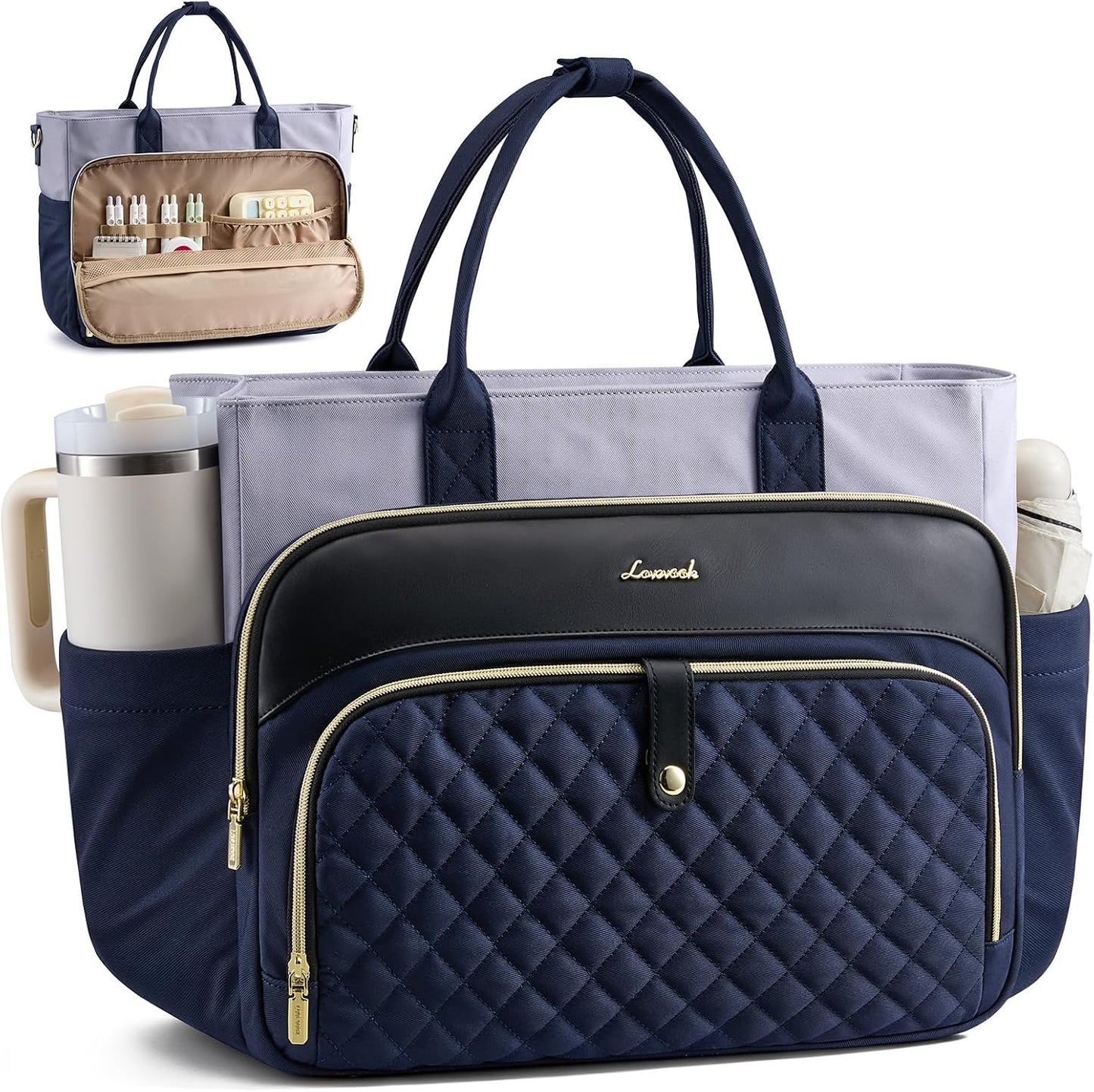 LOVEVOOK Bolsa de mano para profesora para mujer, bolsa de computad...