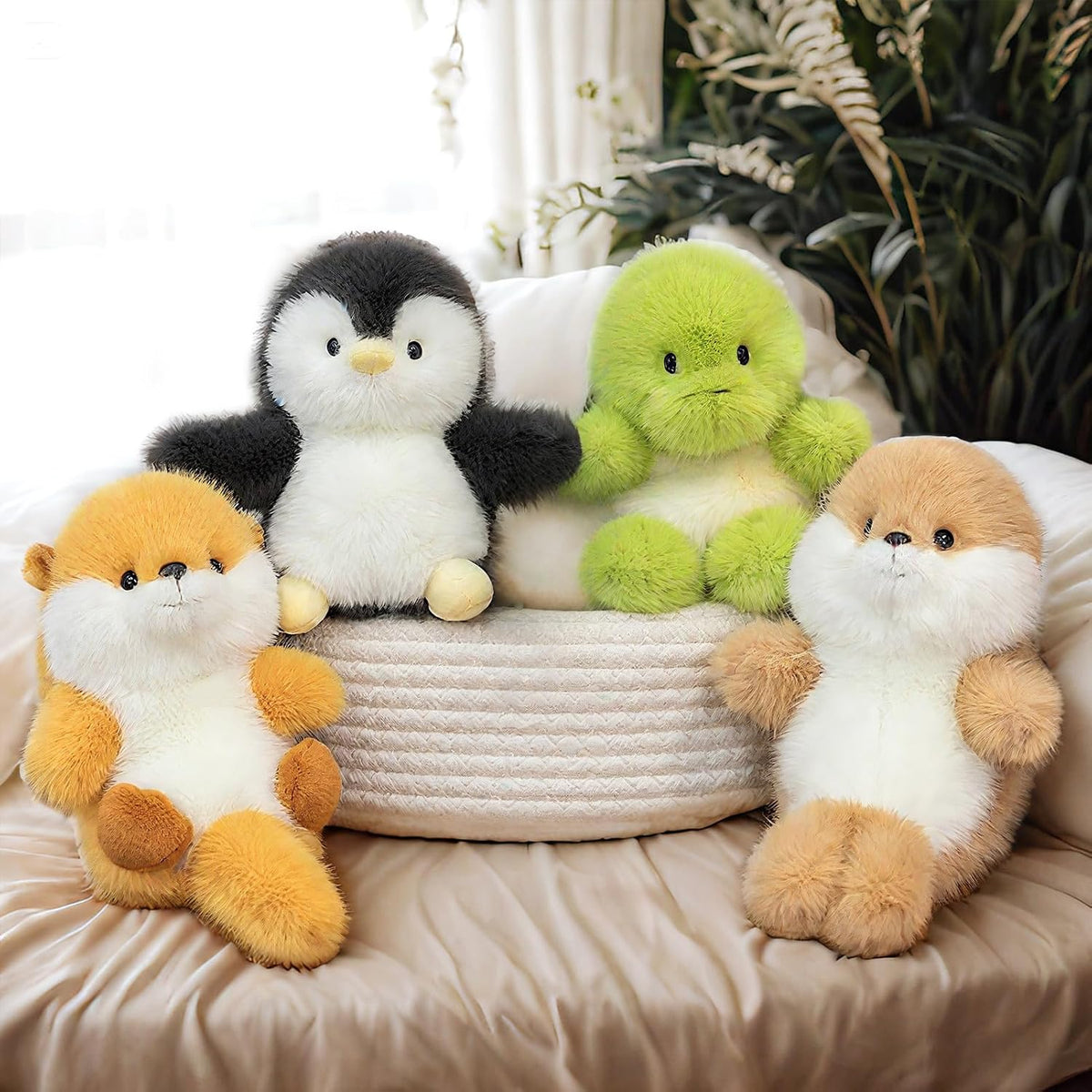 ABEARCAR Lindos Animales de Peluche de Tortuga 6" Juguete de Pe...