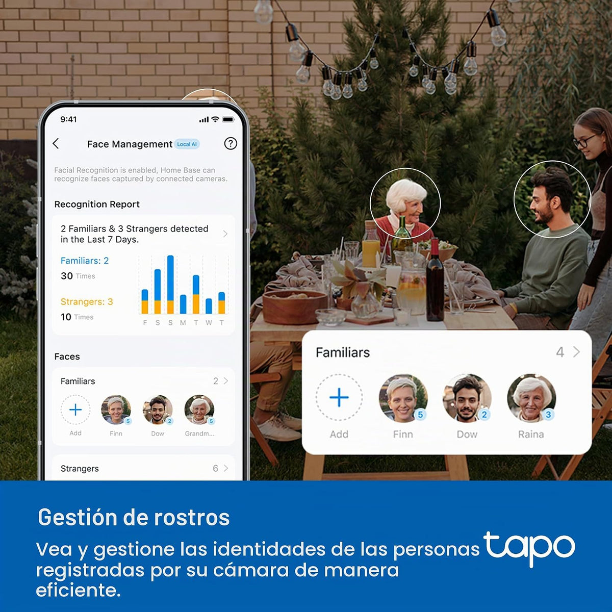 Tapo - Cámara de seguridad 4K para exteriores Pan\/Tilt C660 KIT +...