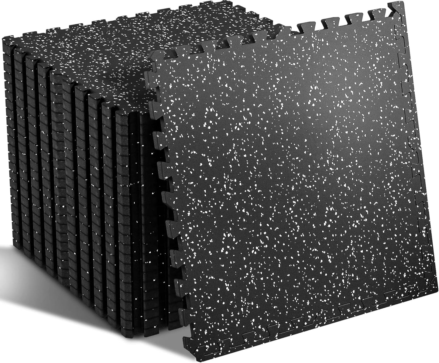 SUPERJARE 12 alfombrillas de goma de 0.56 pulgadas de grosor, 48 pi...