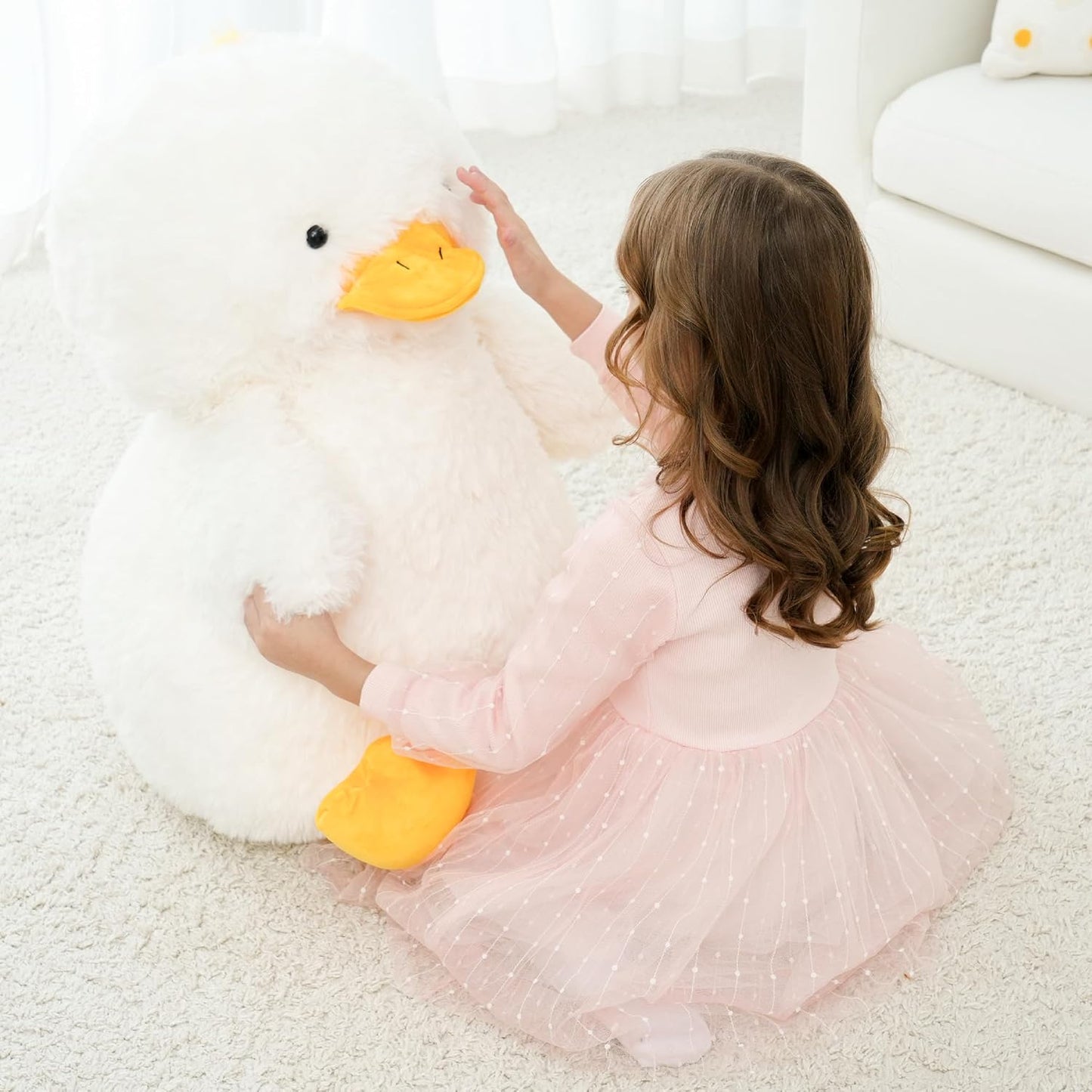 EEYQR Peluche de pato grande, animales de peluche de pato gigante,...