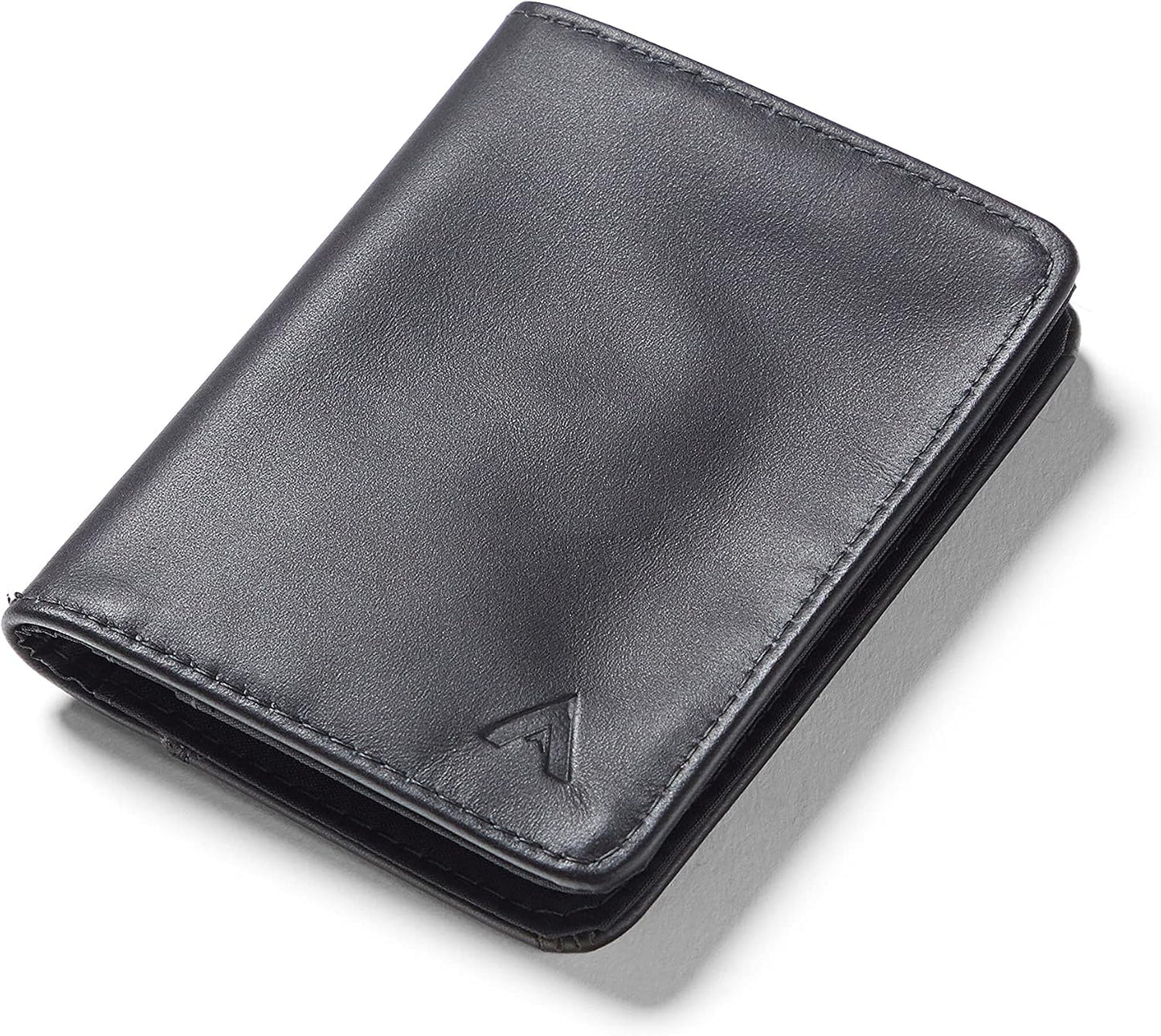 Allett Cartera híbrida para tarjetas, piel, bloqueo RFID, diseño ve...