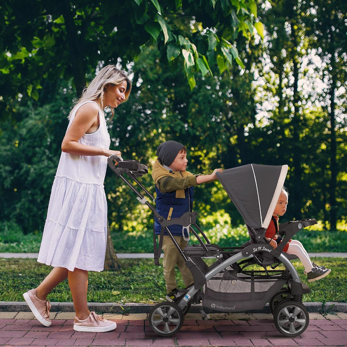 Baby Trend Sit N' Stand Cochecito convertible de uso múltiple,...