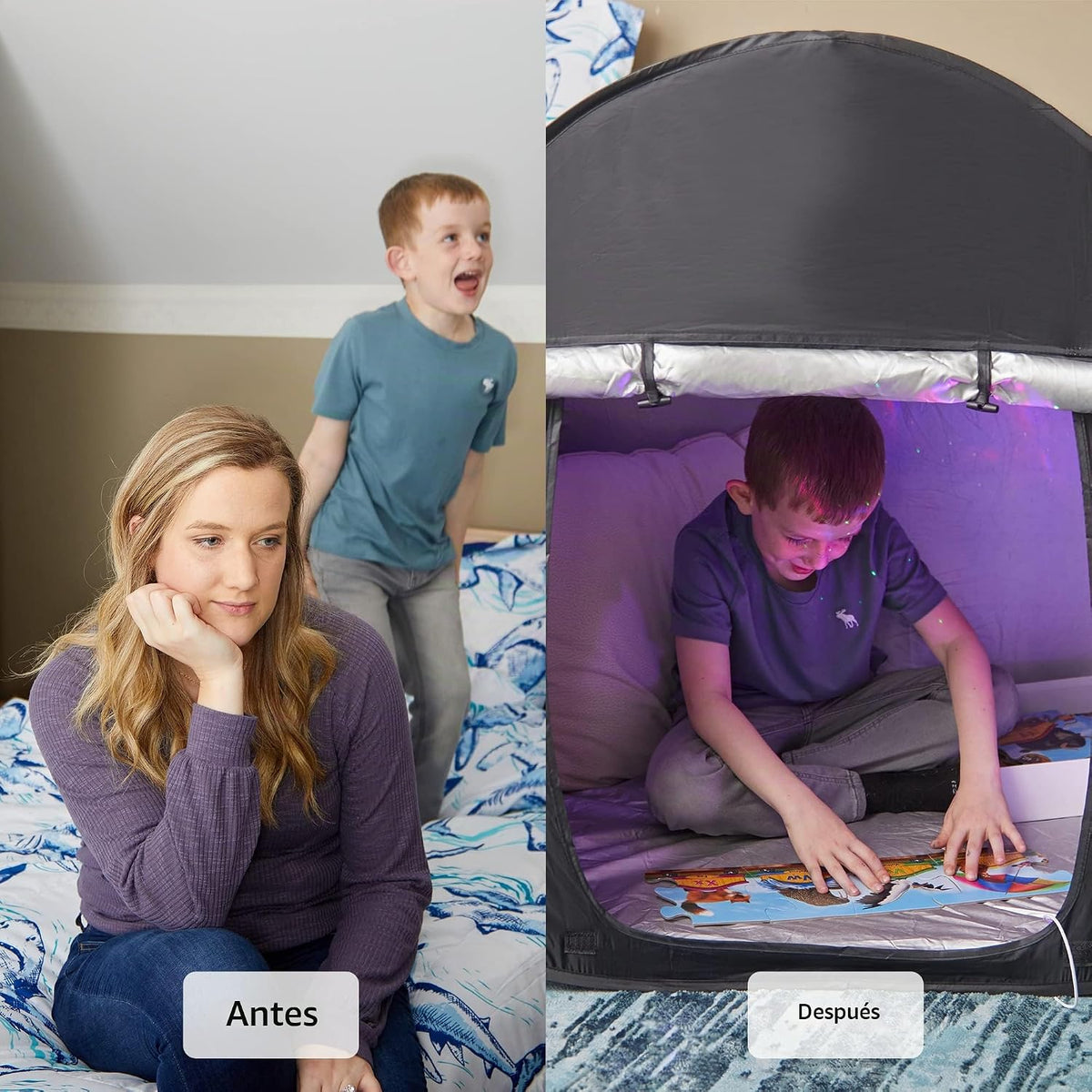 Tienda de campaña sensorial | Esquina tranquila para que los niños...