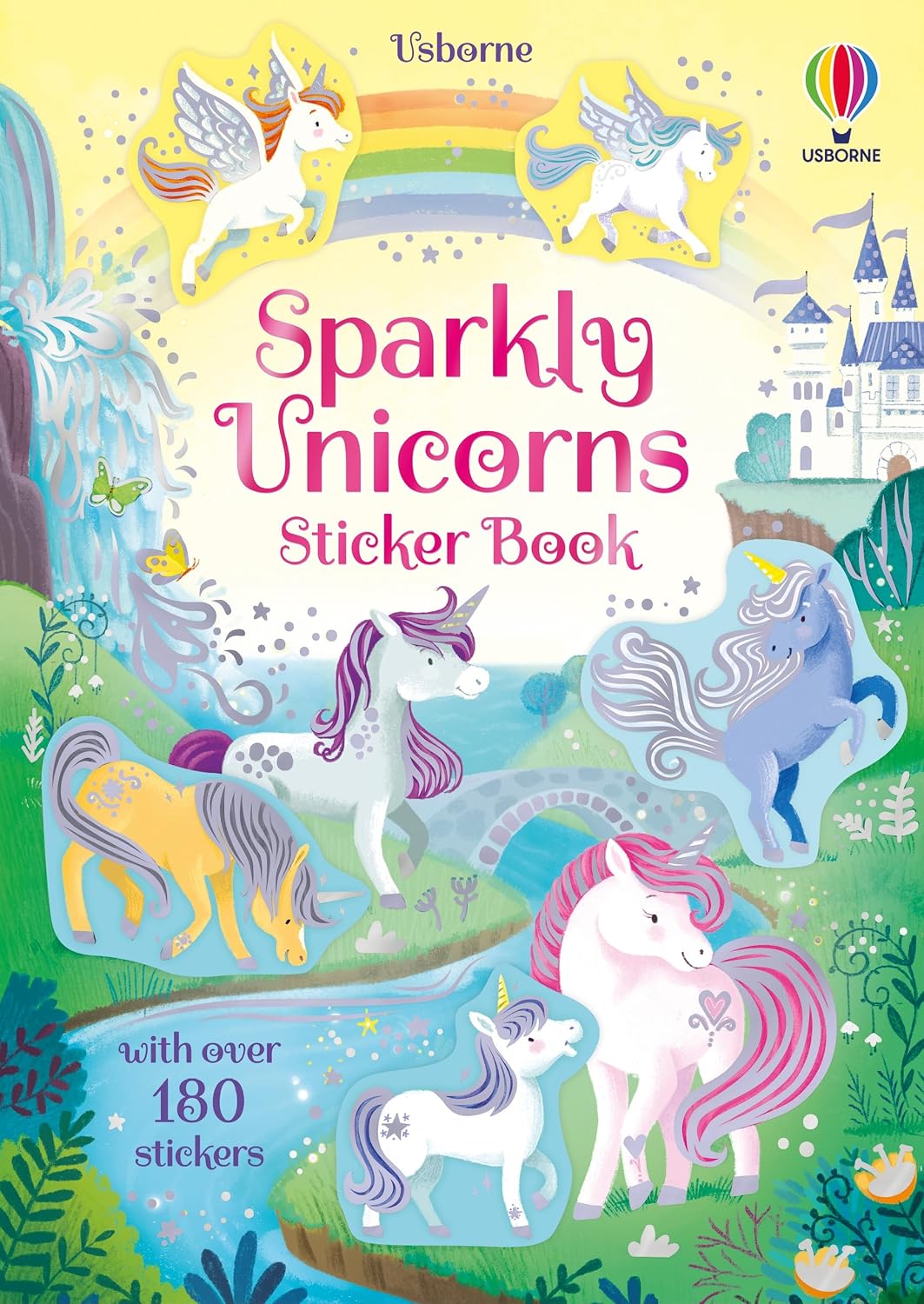 Libro de pegatinas de unicornios brillantes: actividad interactiva...