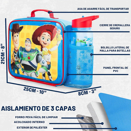 Get Trend Disney Pixar Toy Story Juego de bolsa de almuerzo, caja b...