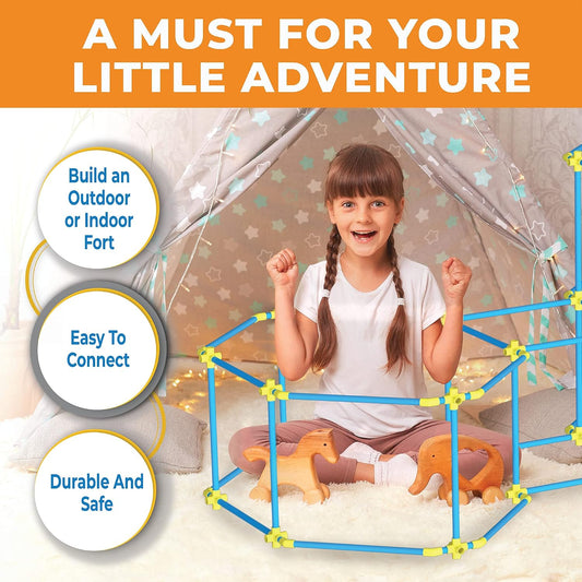 Kit de Construcción de Fuerte para Niños 180 piezas Juego de Juguet...