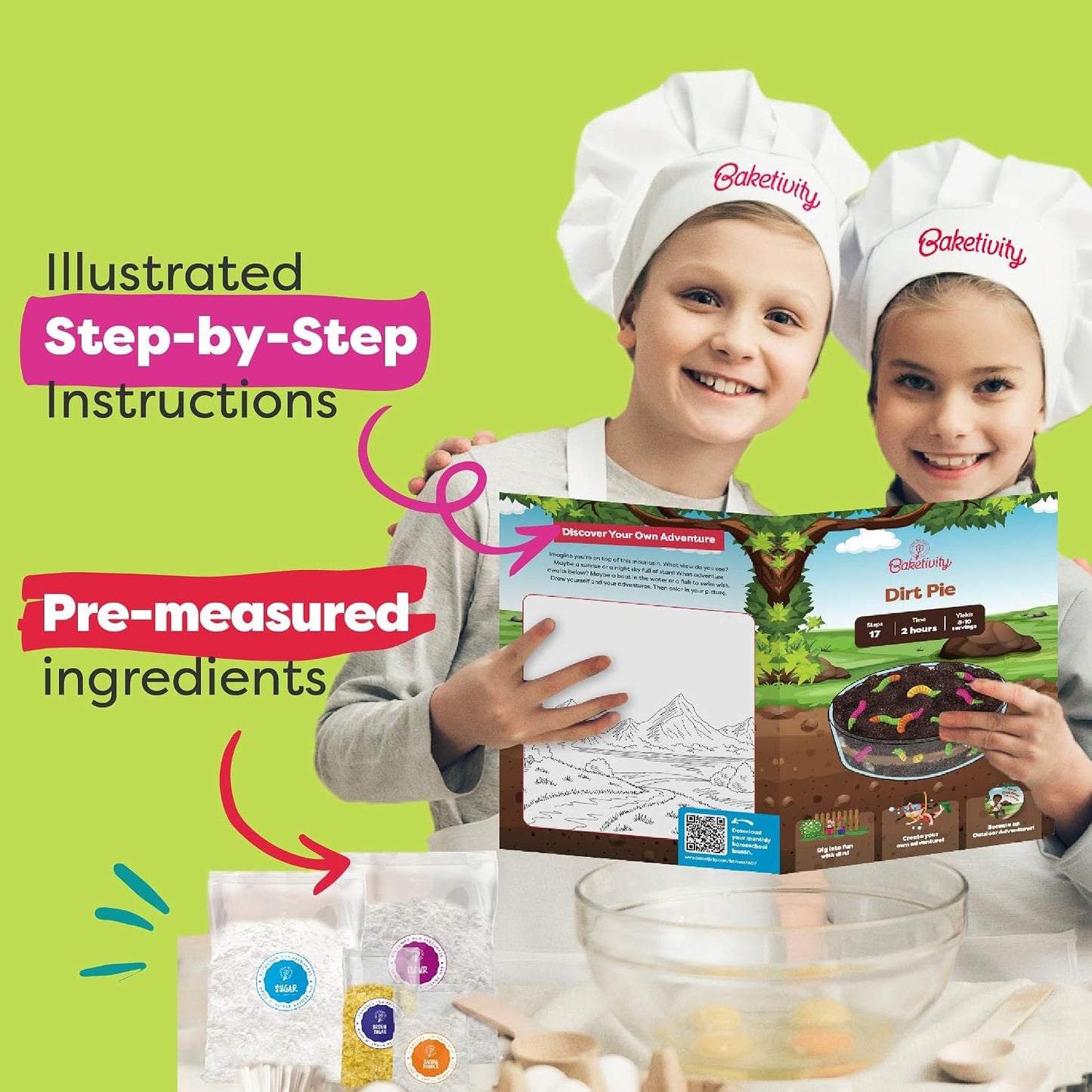 Baketivity Paquete de kit de hornear Dirt Pie &amp; Cake Pop - Jueg...