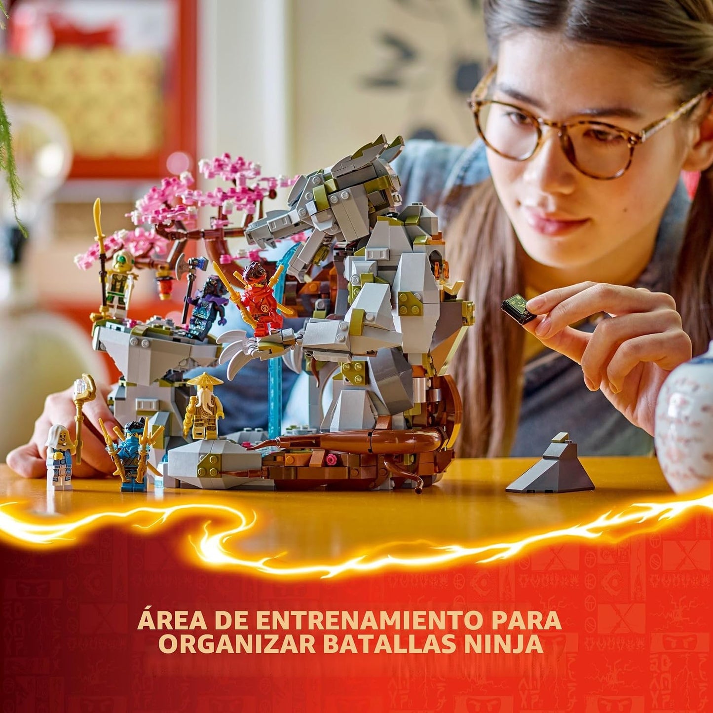 LEGO NINJAGO - Santuario de piedra de dragón \u2013 Construye y exh...