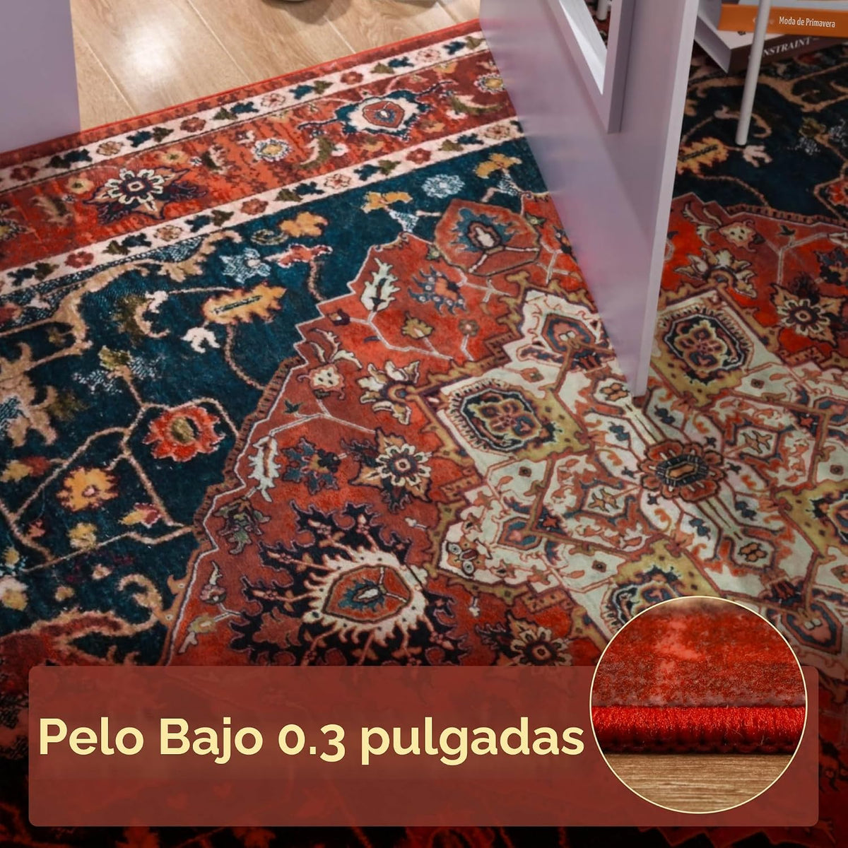 YJ.GWL Alfombras de área para sala de estar, 10 x 14, lavables a má...