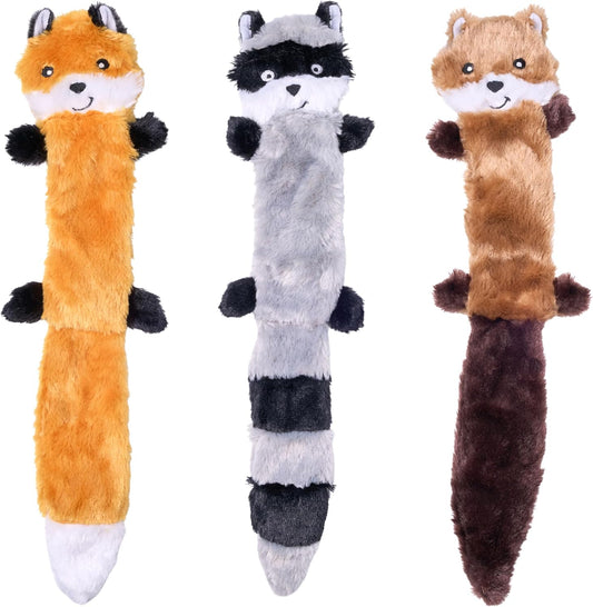 ZippyPaws Skinny Peltz - Paquete de juguetes para perros sin rellen...
