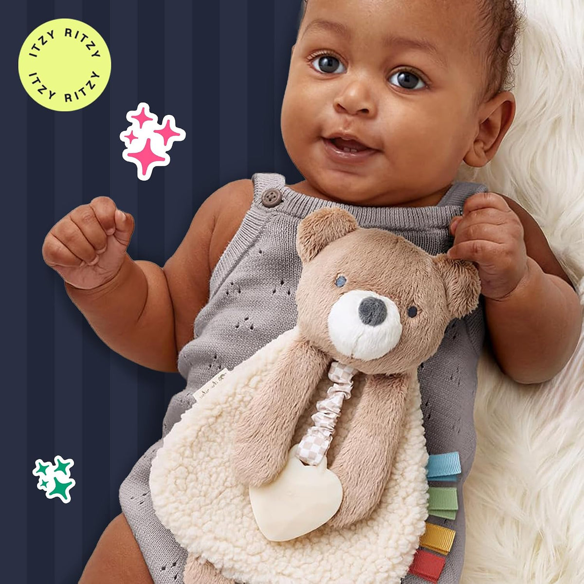Itzy Ritzy - Itzy Lovey incluye mordedor - Baby Lovey con mordedor,...
