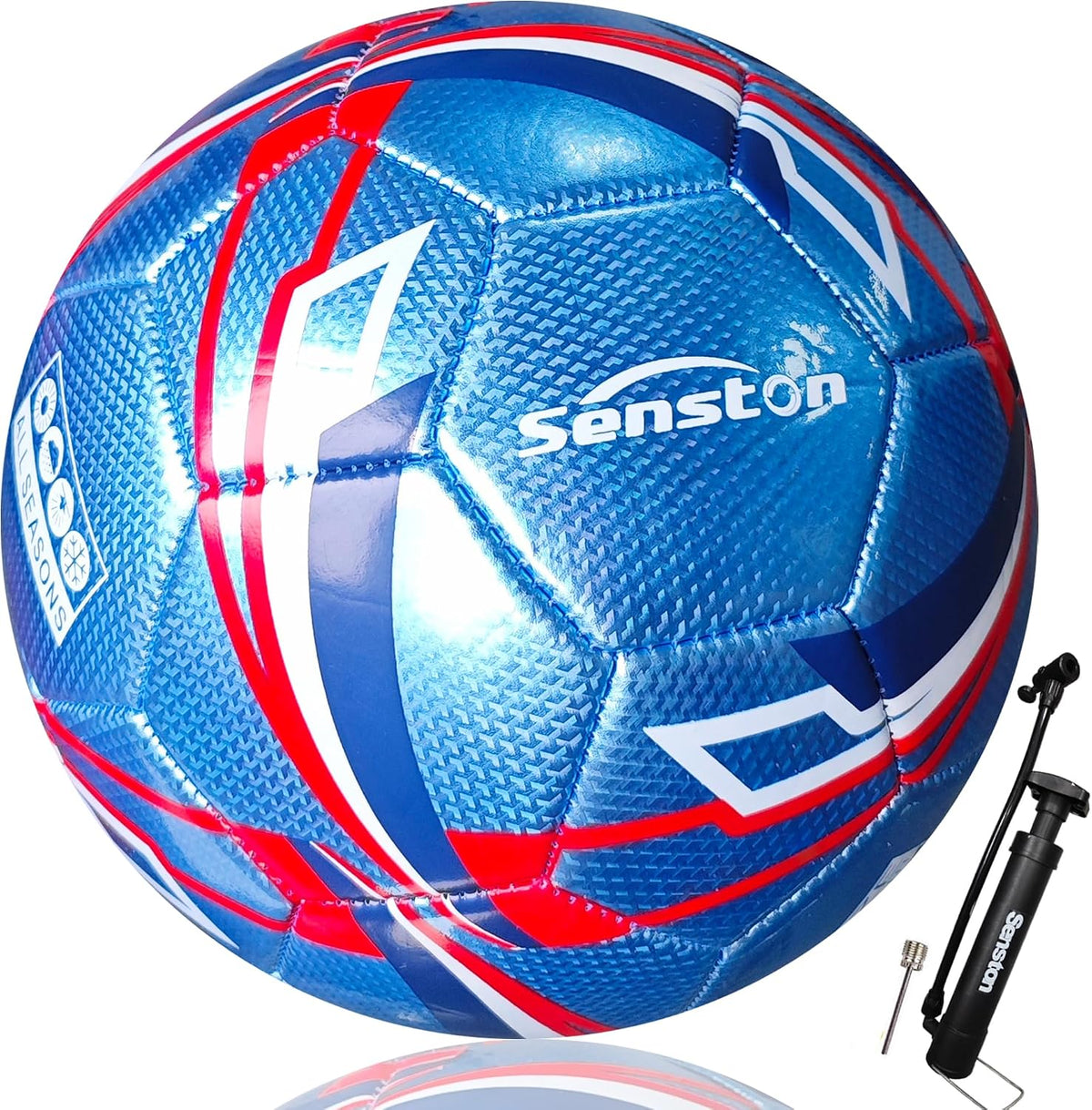 Senston Balón de fútbol talla 3 y talla 4 y talla 5 para niños y ad...
