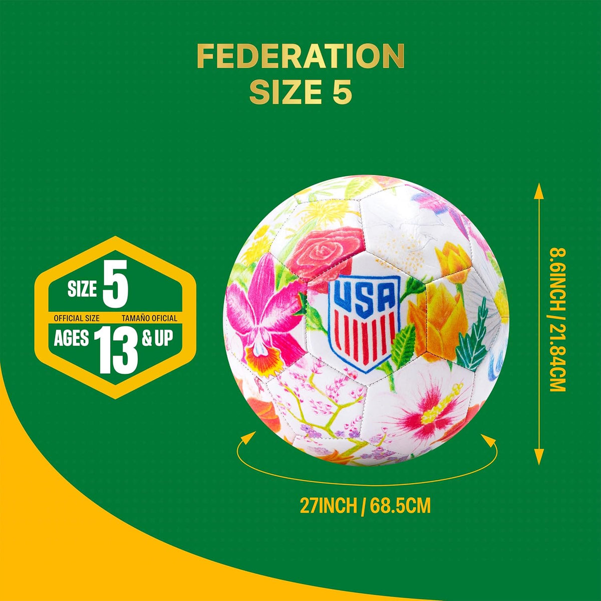 Icon Sports Balón de fútbol con licencia oficial de la Federación d...