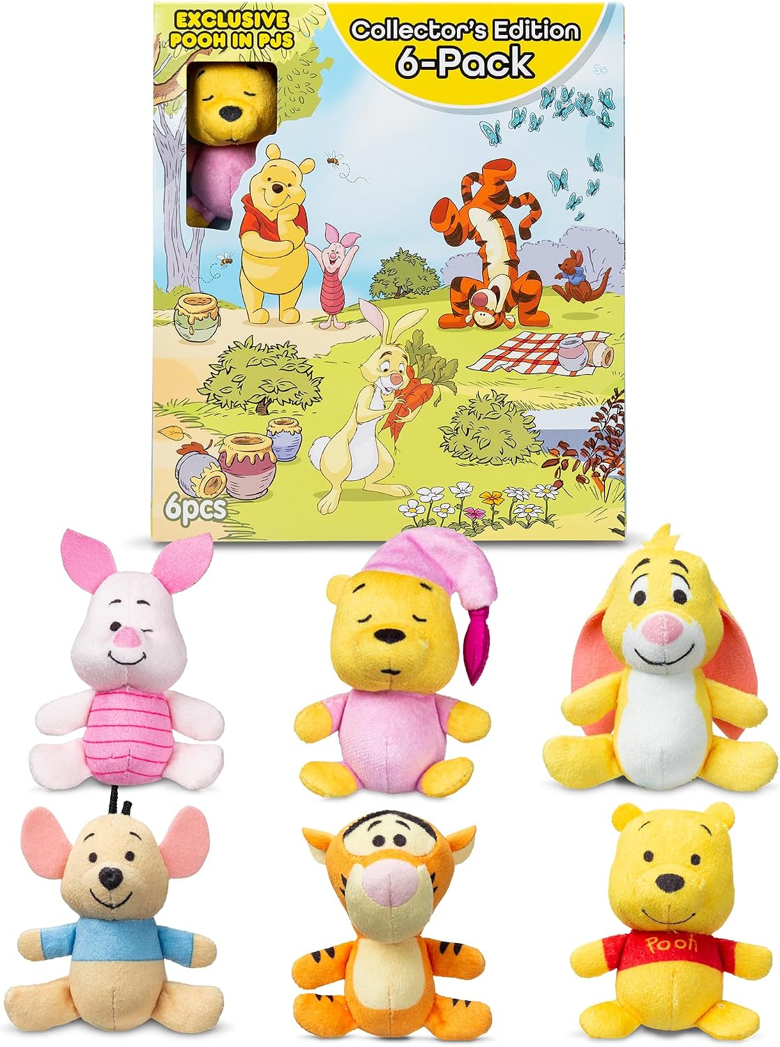 Micro Teenies Winnie The Pooh y sus amigos Paquete de 6 - Figura de...