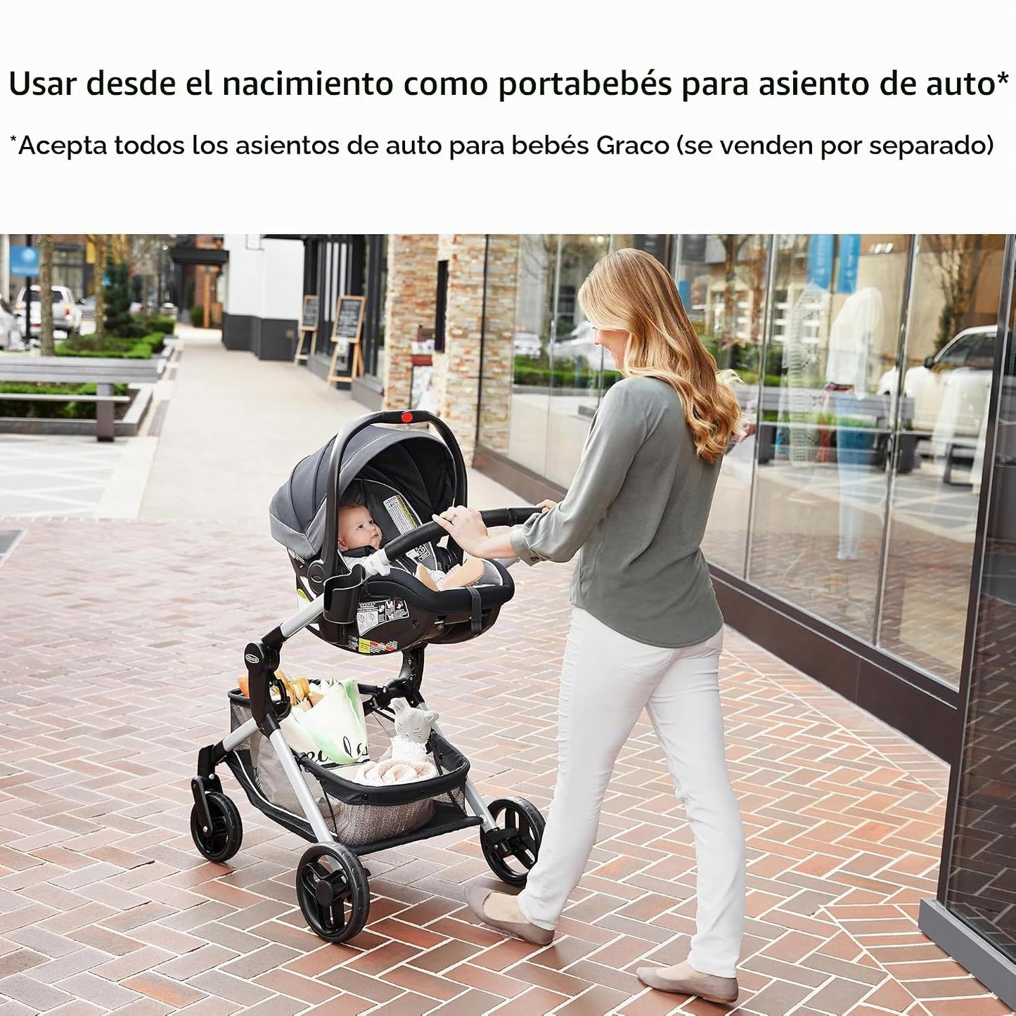 Graco Modes Nest Cochecito de bebé, 3 modos: Portabebés de asiento...