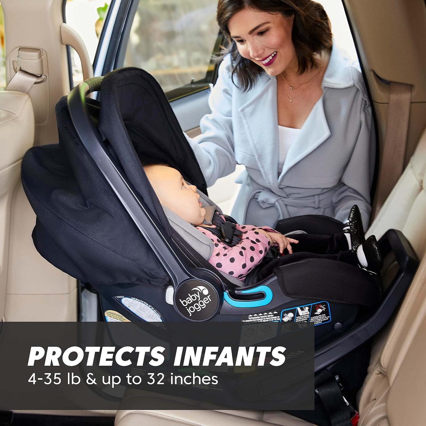 Baby Jogger City Go 2 - Asiento de automóvil para bebé, asiento de...