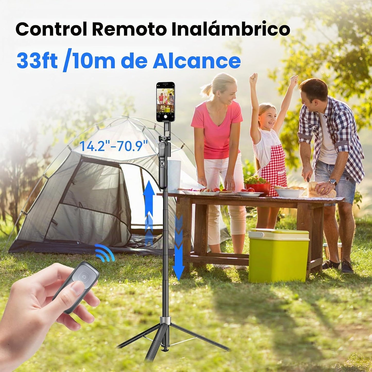 Trípode magnético de seguimiento facial, trípode Magsafe de 70.9 pu...