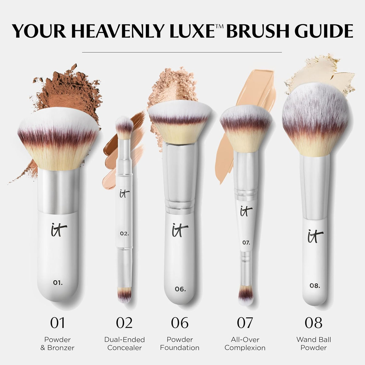 It Cosmetics, brocha perfección de complexión de lujo y divina Nº 7...