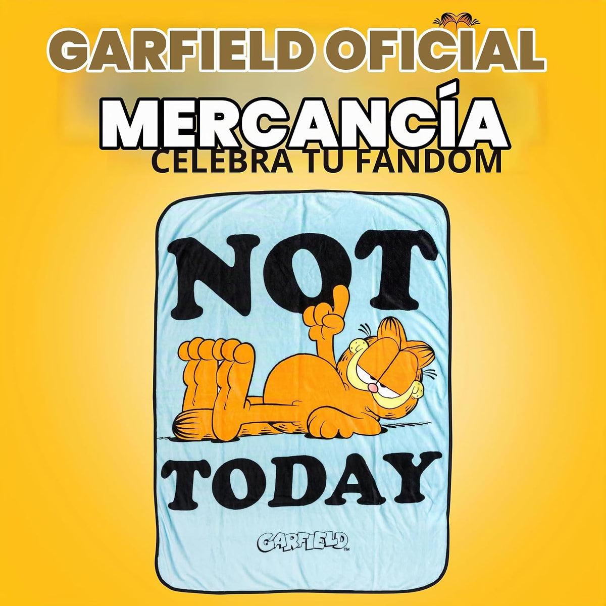 Silver Buffalo Garfield Not Today - Manta de forro polar de 45 x 60...