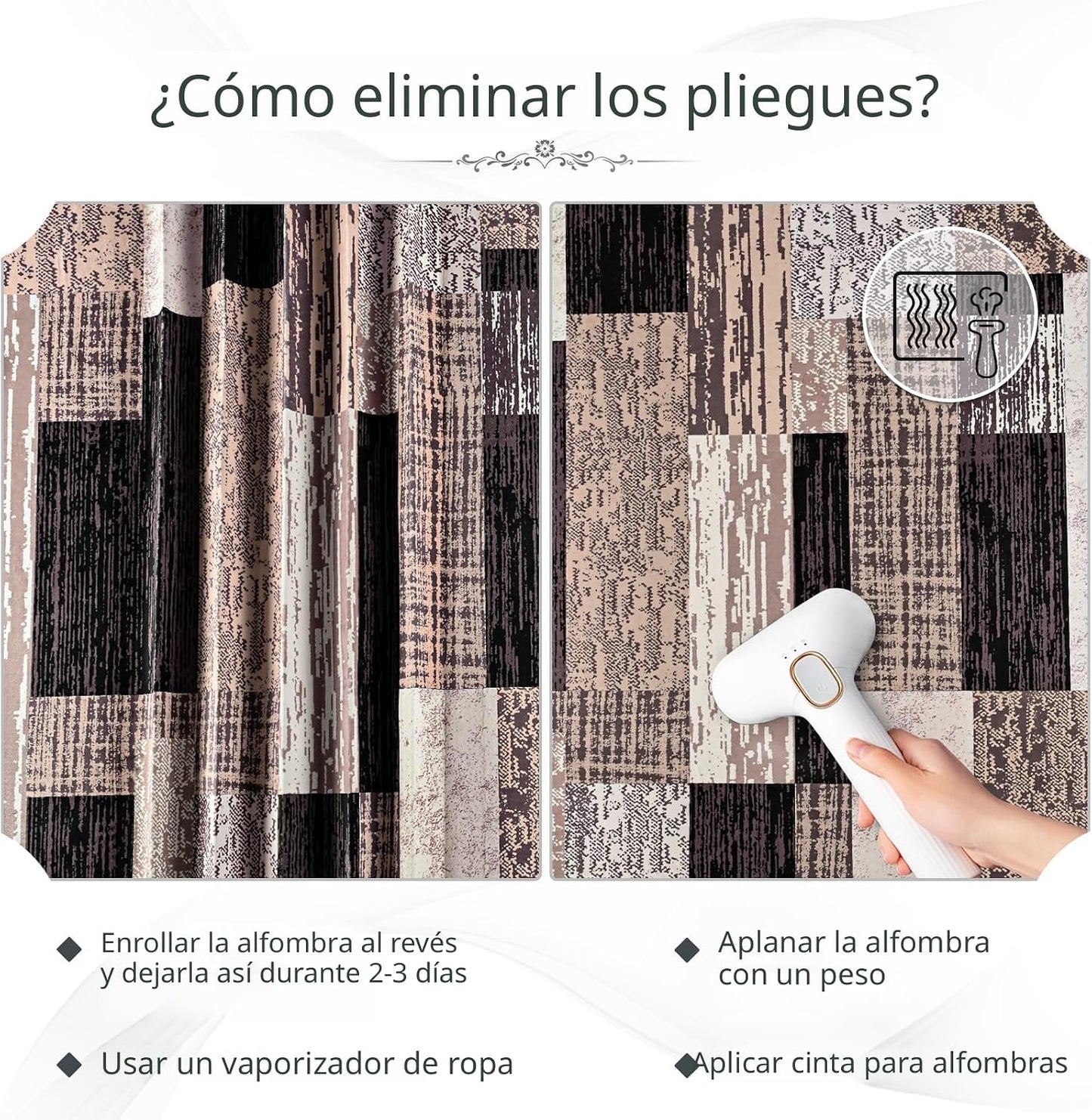 FlyDOIT Alfombra de Área Moderna Geométrica de Retazos, 5x8 pies, A...
