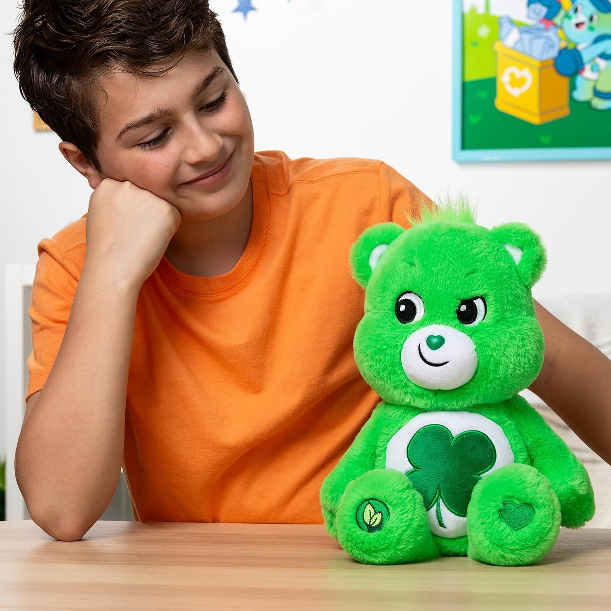 Care Bears Peluche de Oso de la Buena Suerte de 14" - Tamaño Me...
