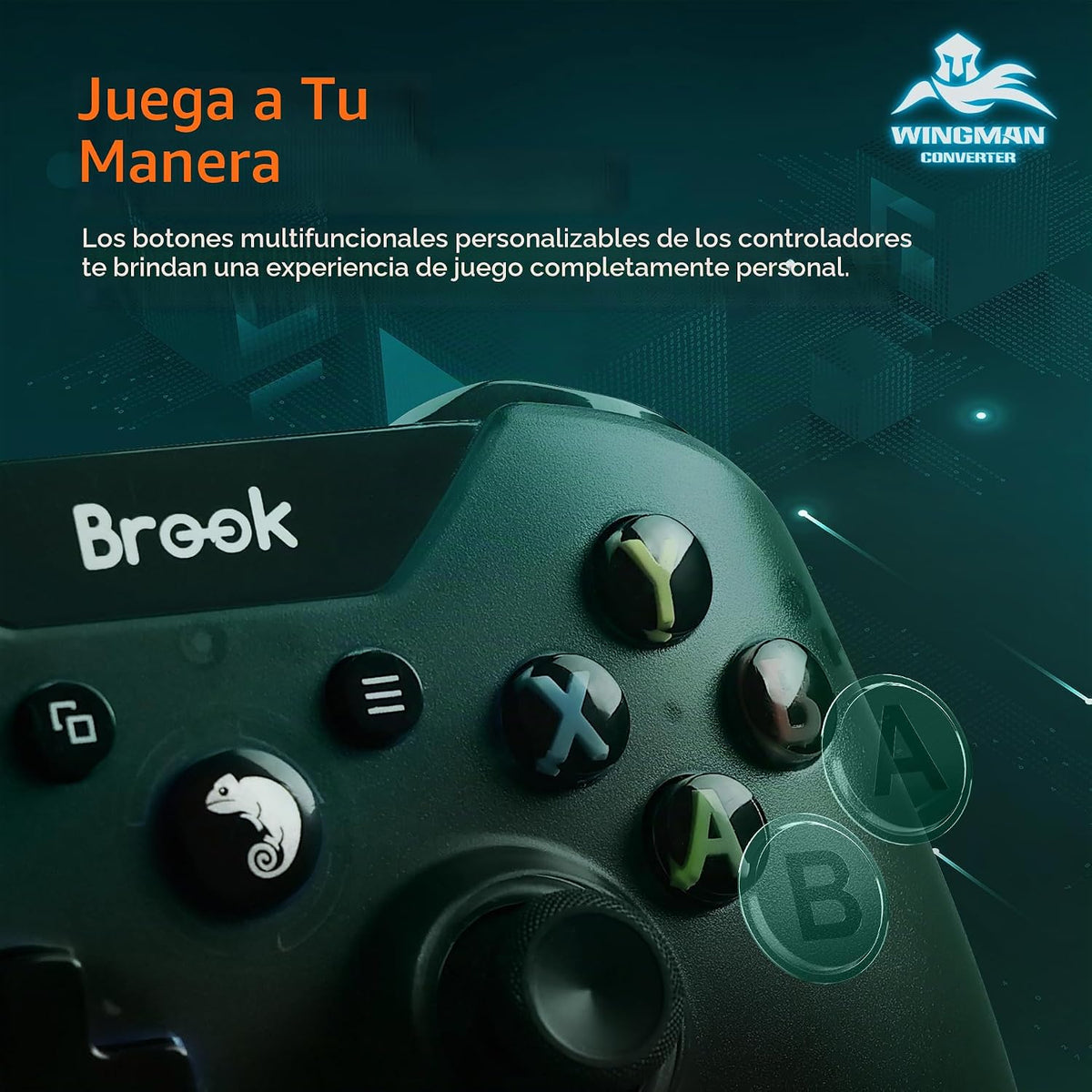 Brook Wingman PS2 Transparente Blanco Convertidor - Convertidor Esp...