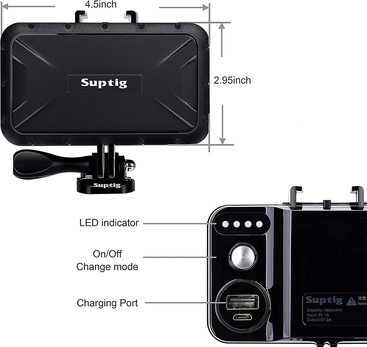 Suptig Cargador Portátil, Paquete de Batería de 7800mAh, Banco de E...