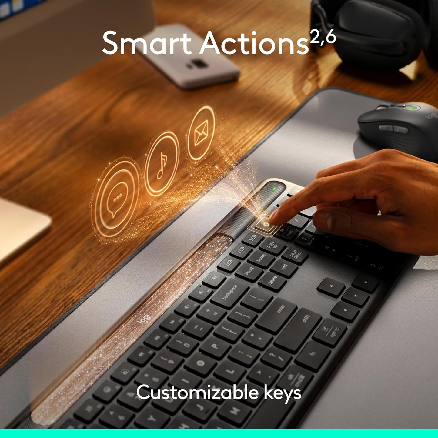 Logitech Signature Slim Solar+ K980 Teclado inalámbrico Bluetooth -...