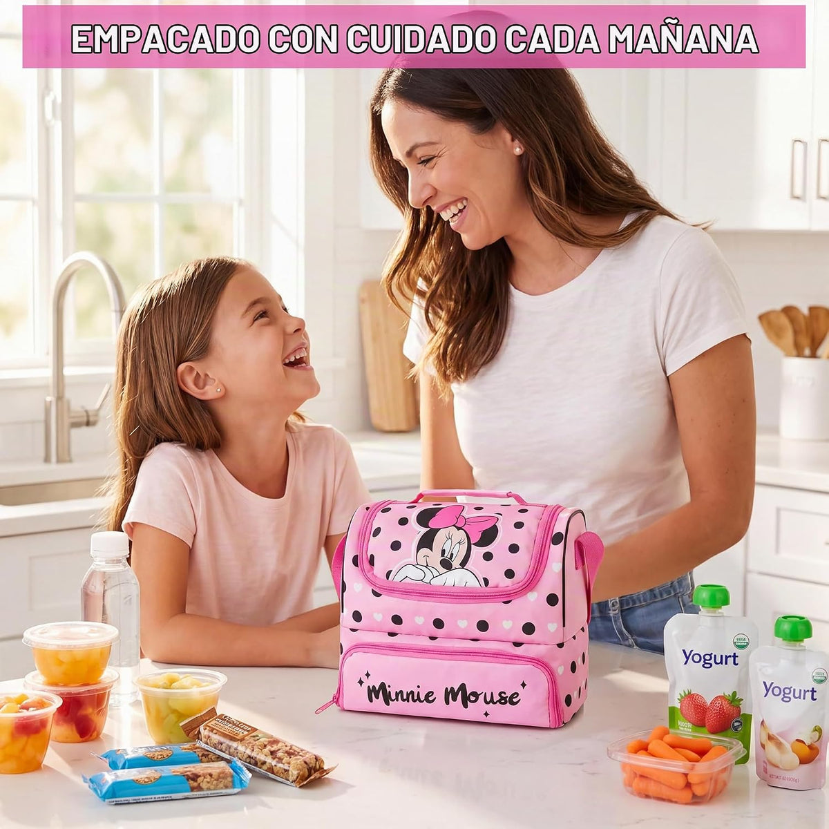 Get Trend Disney Minnie Mouse - Bolsa de almuerzo aislada para la e...
