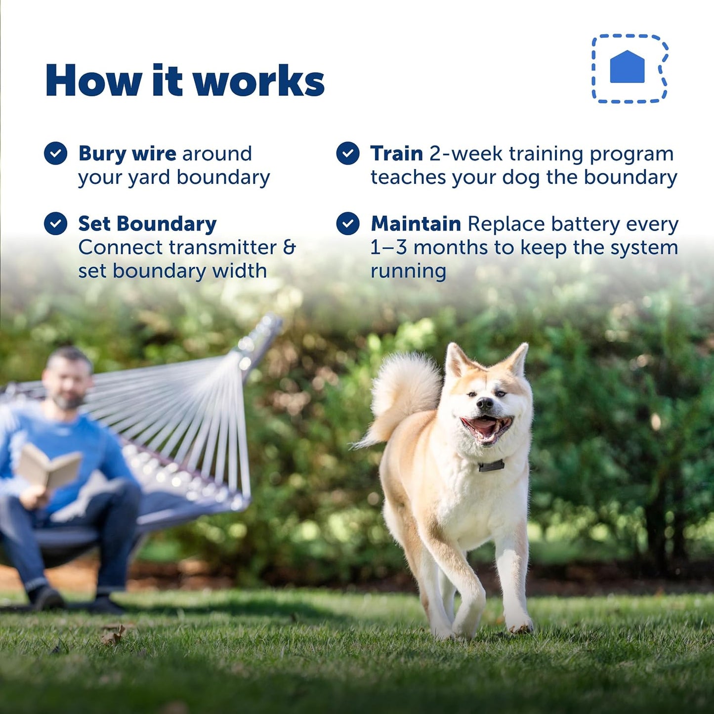 PetSafe Valla de perro obstinado con batería extra para mascotas pe...
