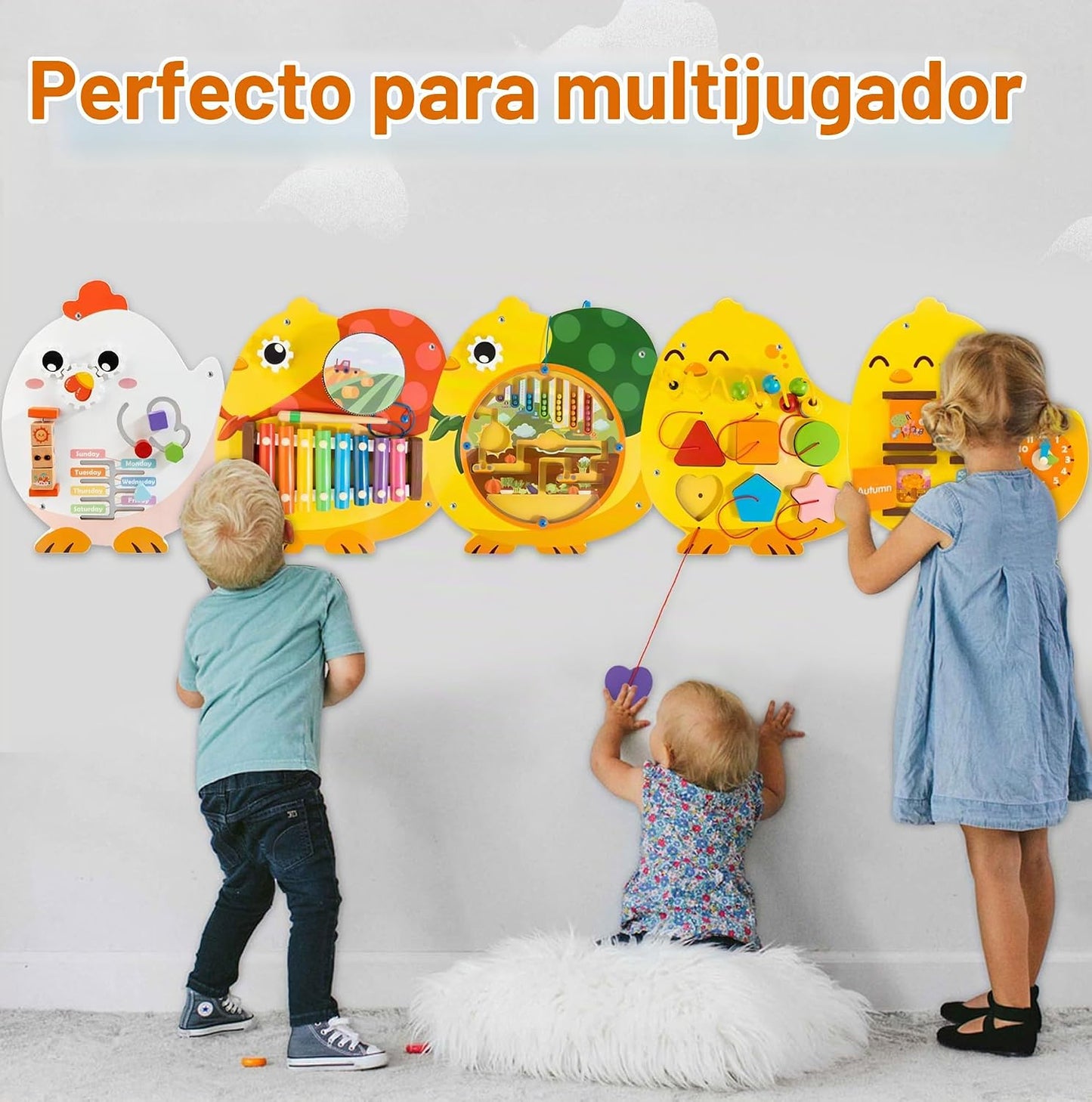 Chick Squad Paneles de Pared de Actividades Busy Board | Panel de P...