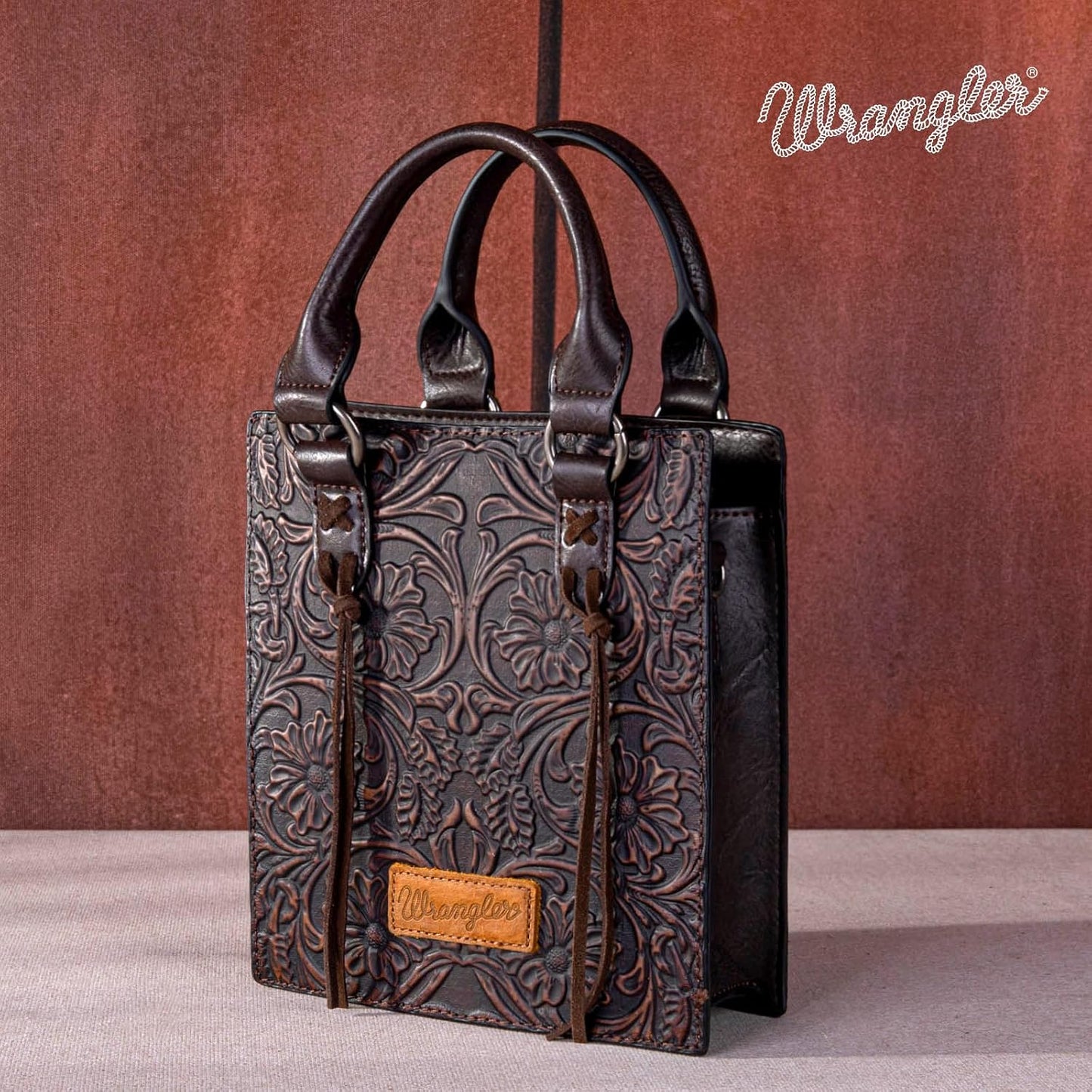 Wrangler Bolso Cruzado en Relieve para Mujer con Asa Superior, Bols...