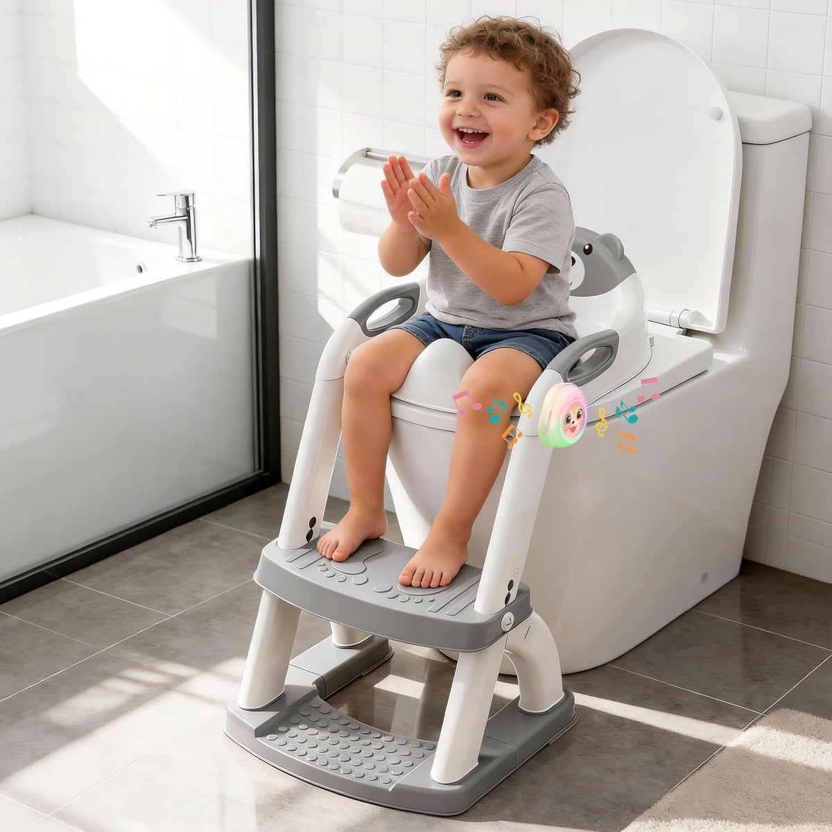 Inodoro de entrenamiento para ir al baño para niños pequeños, asien...