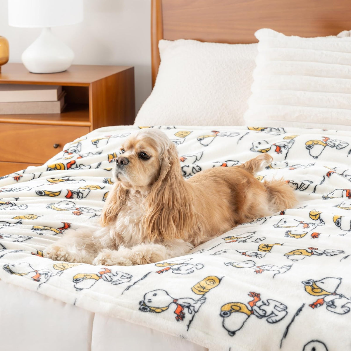 Berkshire Blanket Peanuts® VelvetLoft® - Manta de felpa de Snoopy c...