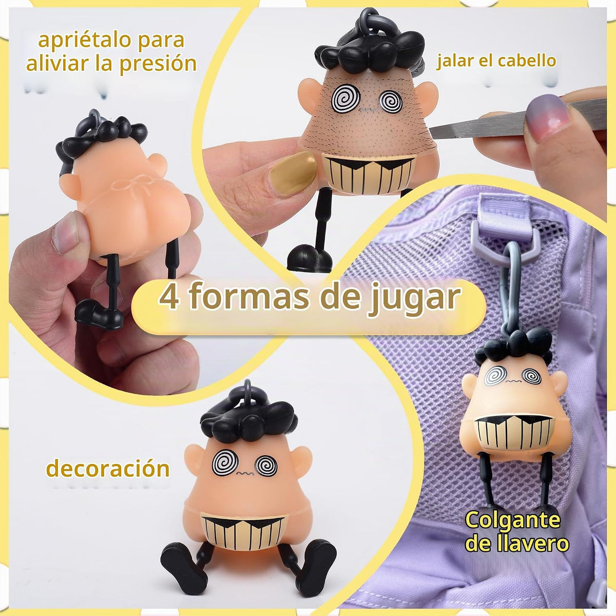 Dizzy 14+ Edades Juguete Fidget para Tirar del Cabello Alivio de la...