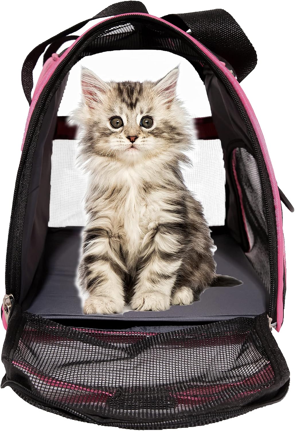 MuchL Transportín para mascotas, transportadores de lados suaves pa...