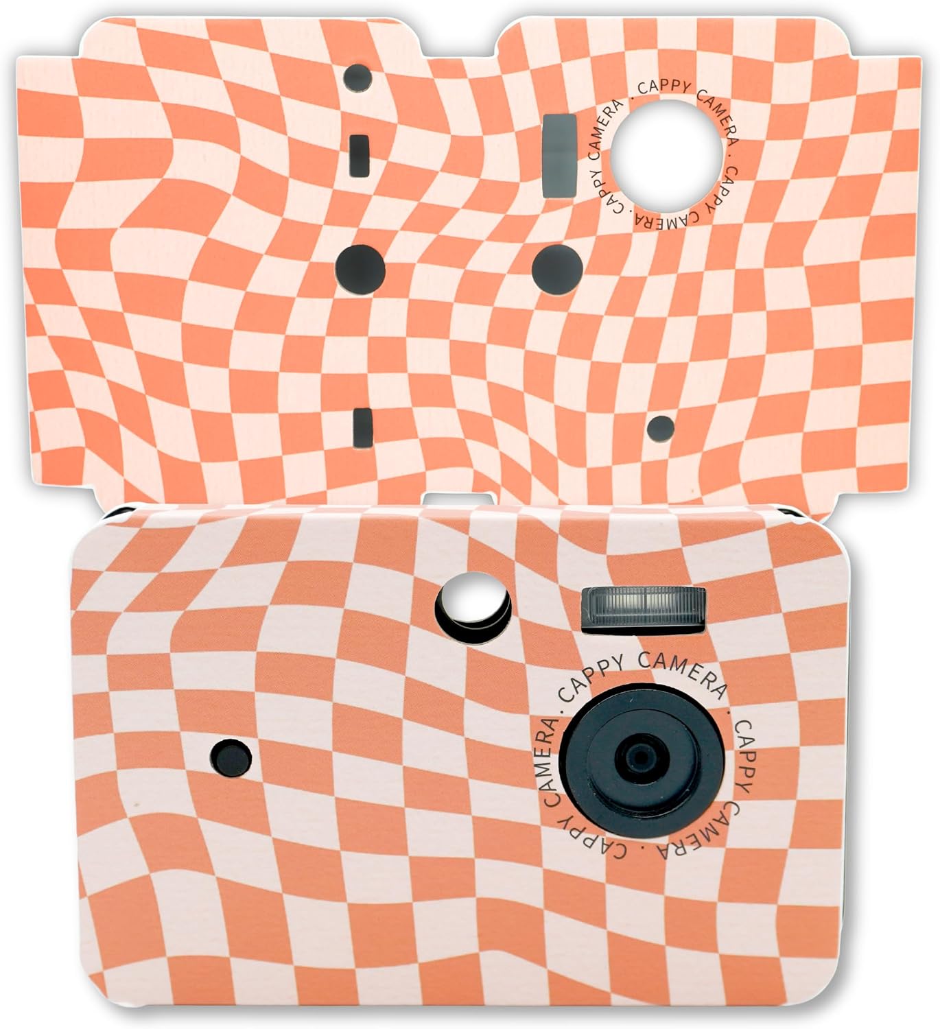 CAPPY CAMERA Funda protectora estética a presión de cuadros naranja...