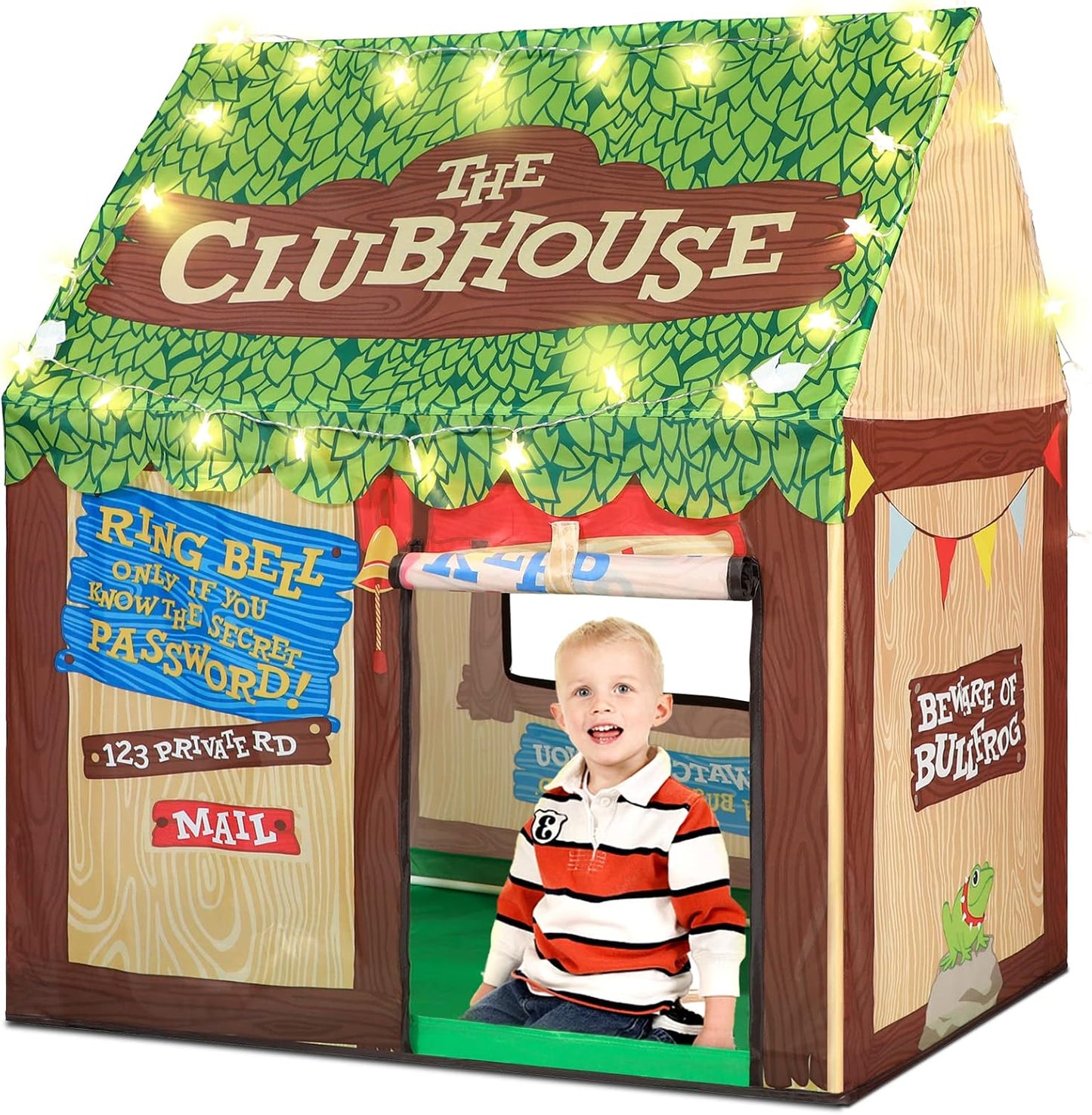 Tienda de campaña para niños pequeños con luces de estrella, casa d...