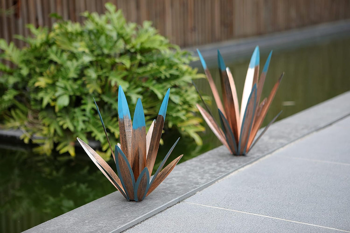 Homight Escultura de Agave de Tequila de Metal Rústico DIY Planta d...