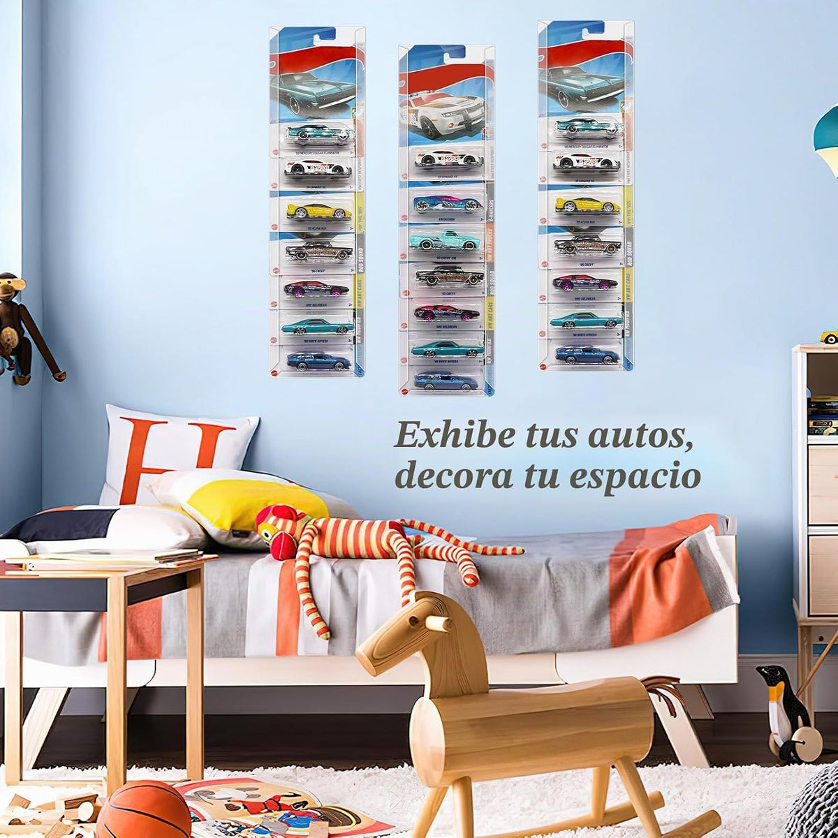 10 piezas de vitrina para modelos de coches con montaje en pared co...