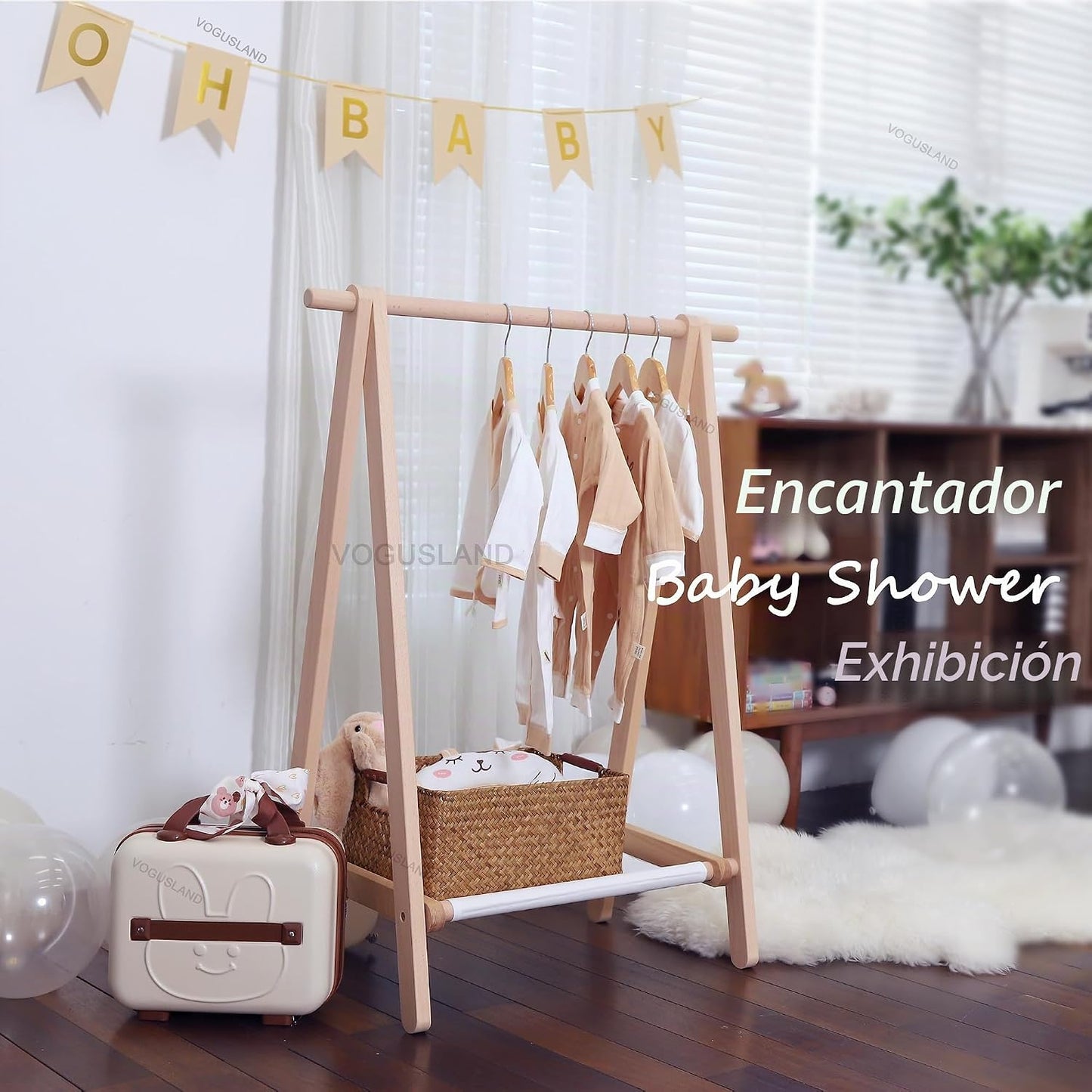VOGUSLAND Perchero de disfraces, Perchero de prendas para niños, Pe...