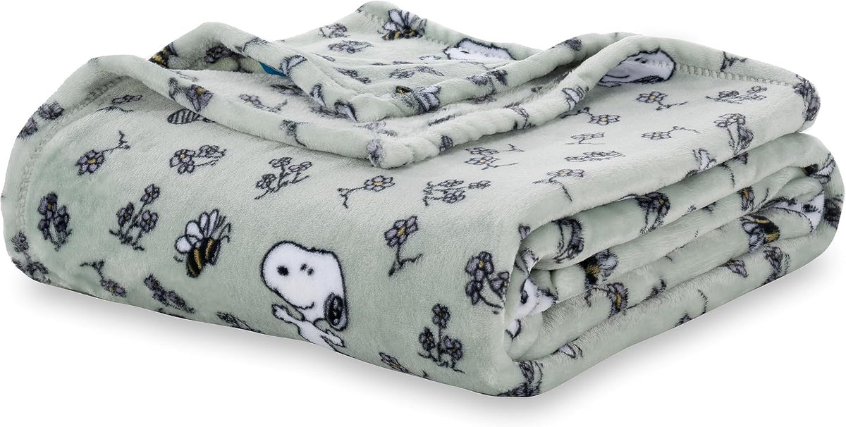 Berkshire Blanket Peanuts® VelvetLoft® - Manta de felpa de Snoopy c...