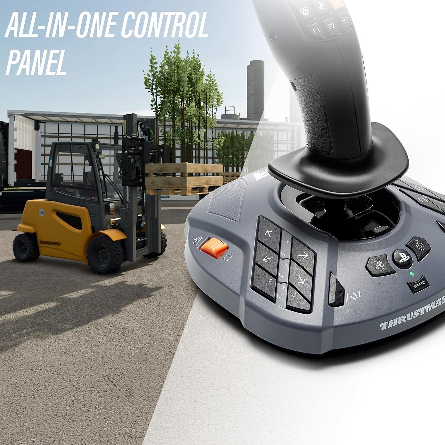 Thrustmaster SimTask FarmStick, Joystick Multifuncional para Simula...