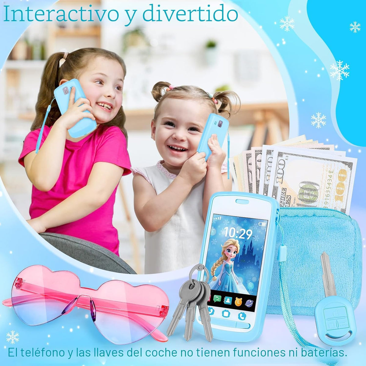 Bolsa de juguete para niñas pequeñas, bolsa de juguete con accesori...