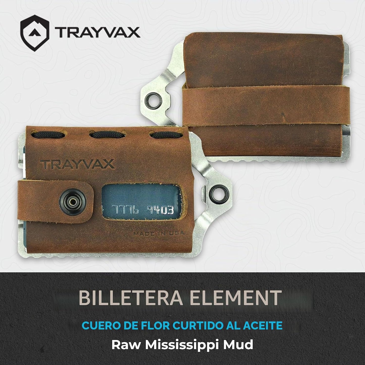 Trayvax Element Wallet, RFID bolsillo frontal para tarjetas de créd...