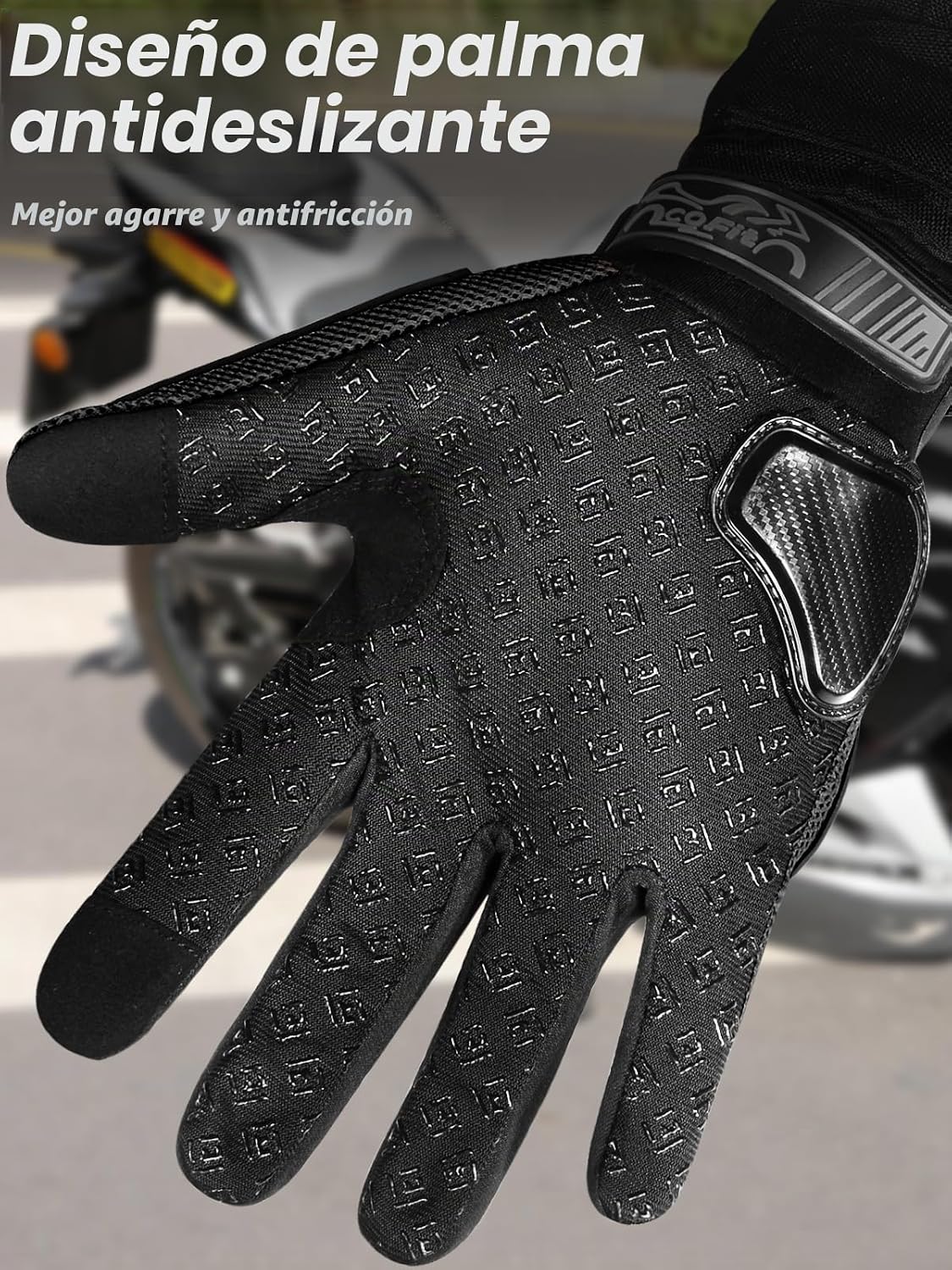 COFIT - Guantes de motocicleta con malla transpirable, guantes de m...