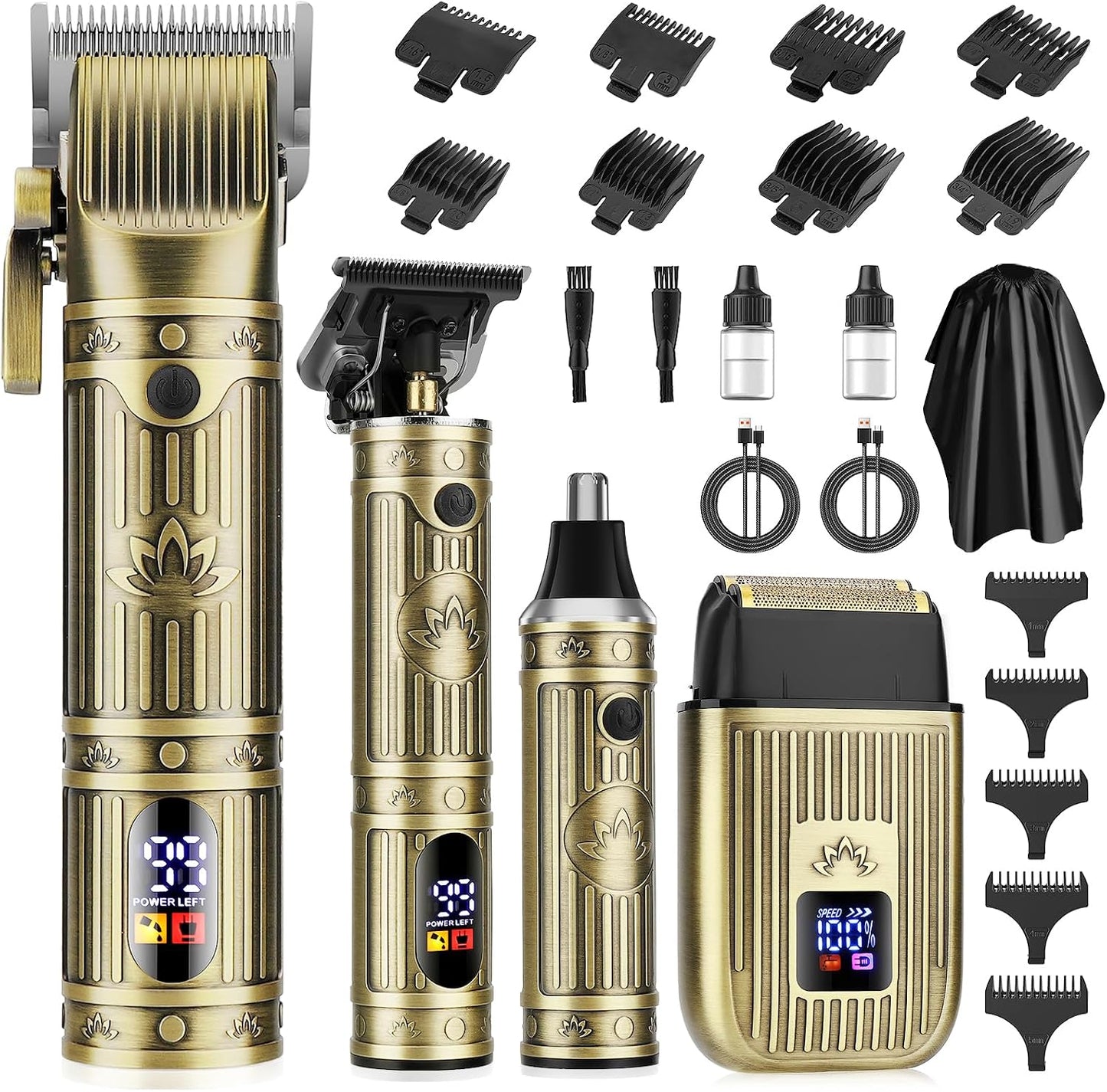 QREEYX Cortadora de pelo profesional para hombres, recortadora de b...